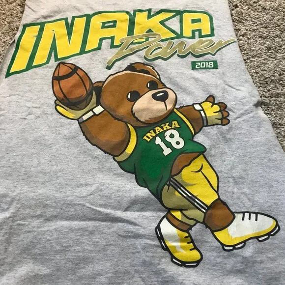 Inaka Power Football Teddy Cutoff Tank Top - Picture 2 of 4